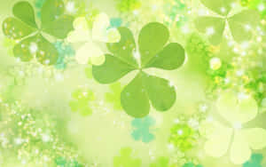 Celebrate St. Patrick's Day With This Vibrant Shamrock! Wallpaper