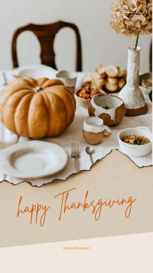 Celebrate The Beauty Of Thanksgiving Wallpaper