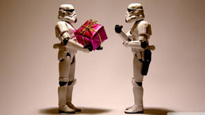 Celebrate The Christmas Season With The Force. Wallpaper