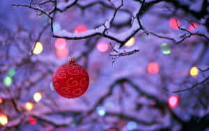 Celebrate The Holiday Season With A Festive Christmas Aesthetic Desktop Wallpaper