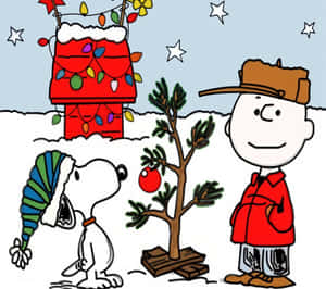 Celebrate The Holiday Season With Joy With The Peanuts Gang! Wallpaper