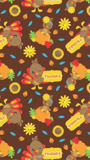 Celebrate This Thanksgiving With A Turkey Feast. Wallpaper