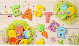 Celebrating Easter Sunday With Delicious Cookies Wallpaper