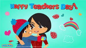 Celebrating Education: Happy Teachers Day Wallpaper