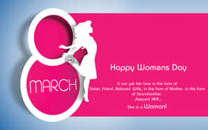 Celebrating Strength And Grace: Happy Women's Day Wallpaper
