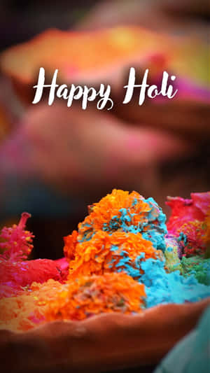 Celebrating The Colorful Festival Of Holi Wallpaper