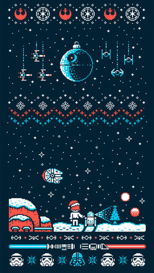 Celebrating The Holidays In A Galaxy Far, Far Away Wallpaper