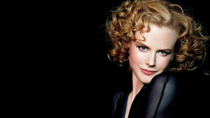 Celebrity Nicole Kidman Black Theme Wallpaper