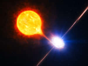 Celestial Quasar Explosion Wallpaper