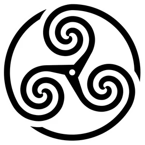 Celtic Triskelion Shield Wallpaper