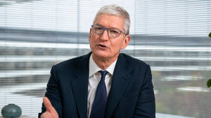 Ceo Tim Cook Business Meeting Wallpaper