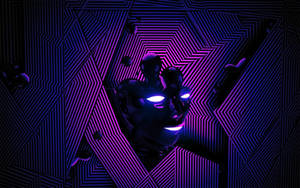 Cgi Abstract Aesthetic Purple Neon Computer Wallpaper