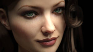 Cgi Green-eyed Women Wallpaper