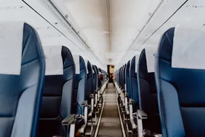 Chairs Inside Airplane 4k Wallpaper