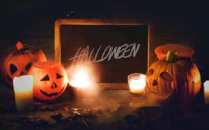 Chalkboard Halloween Macbook Wallpaper