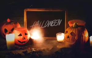 Chalkboard Halloween Macbook Wallpaper