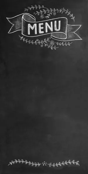 Chalkboard Menu Style Wallpaper