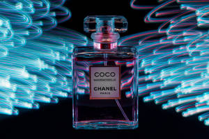 Chanel Coco Mademoiselle Neon Art Wallpaper
