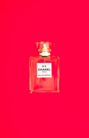 Chanel No. 5 Red Aesthetic Wallpaper