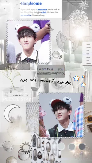 Changbin White Aesthetic Wallpaper