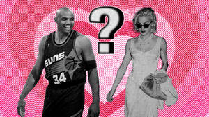 Charles Barkley Madonna Pop Queen Lovers Couple Wallpaper