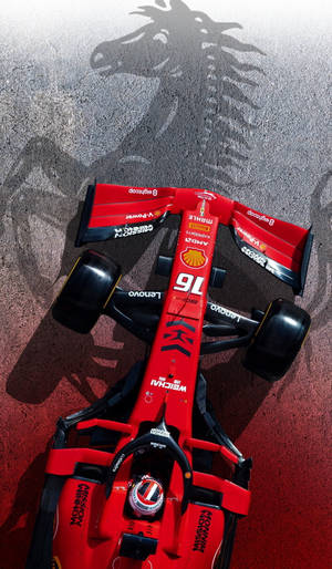 Charles Leclerc Horse Overhead Wallpaper