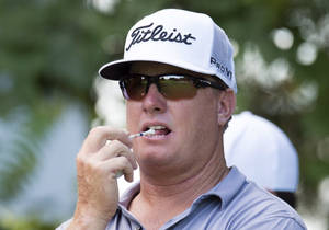 Charley Hoffman Biting On Golf Tee Wallpaper