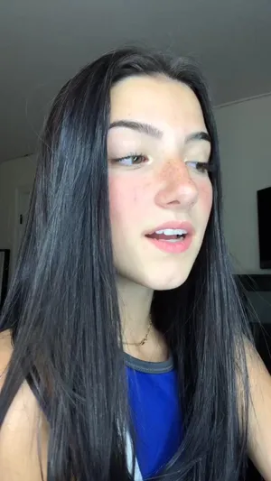 Charli Damelio In Blue Wallpaper