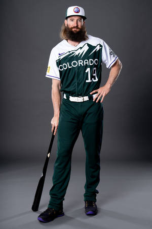 Charlie Blackmon Green Uniform Wallpaper