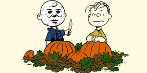 Charlie Brown And Linus Halloween Art Wallpaper