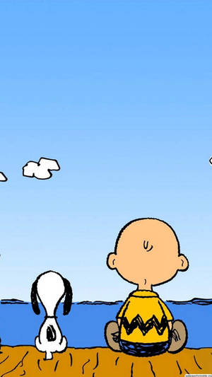 Charlie Brown Sitting Wallpaper