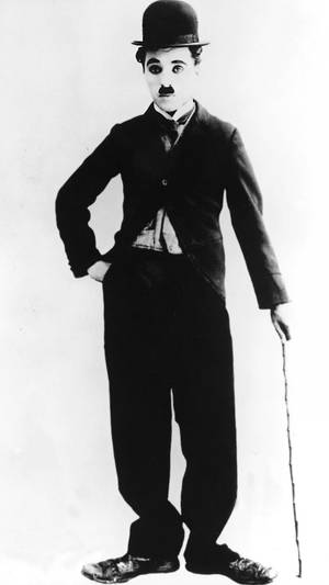 Charlie Chaplin Posing Portrait Wallpaper