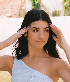 Charlie Damelio Posing In A Sultry Photoshoot Wallpaper