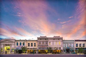 Charming And Vintage Storefronts Of Georgetown Wallpaper