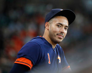 Charming Carlos Correa Baseball Wallpaper