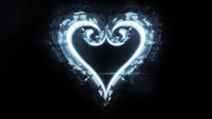 Charming Kingdom Heart Logo Display Wallpaper