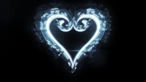 Charming Kingdom Heart Logo Display Wallpaper