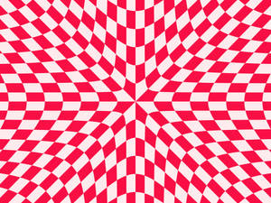 Checkered Red Color Pattern Wallpaper