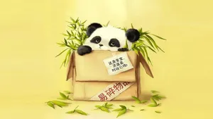 Cheeky Cartoon Animal Enjoying The Sunshine Wallpaper