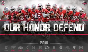 Cheer On The Ohio State Buckeyes Wallpaper