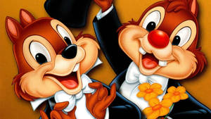 Cheerful Chip N Dale Rescue Rangers Wallpaper