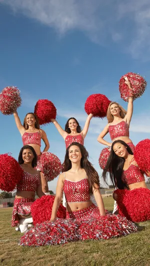 Cheerleading Squad Outdoor Performance Wallpaper