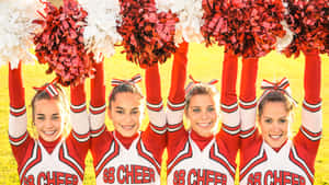 Cheerleading Squad Sunlit Performance Wallpaper