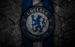 Chelsea Fc Badge On Pavement Wallpaper