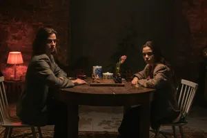 Chess Match Dark Academia Desktop Wallpaper