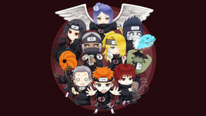 Chibi Form Akatsuki Pc Wallpaper