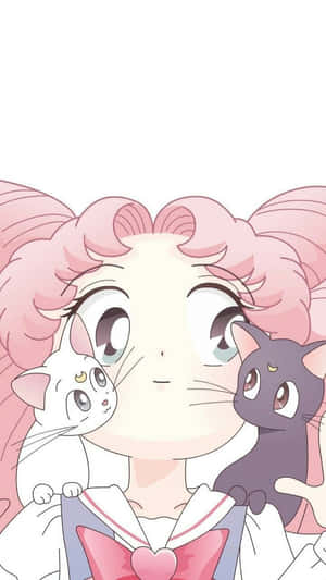 Chibiusa Tsukino Shines In Her Sailor Moon Outfit Wallpaper
