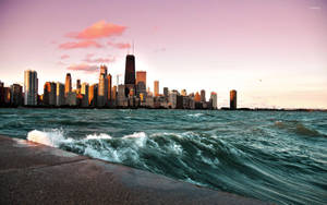 Chicago And Lake Michigan Wallpaper