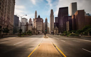 Chicago Street, Chicago, Illinois Wallpaper