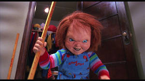 Child's Play Chucky In Closet Wallpaper
